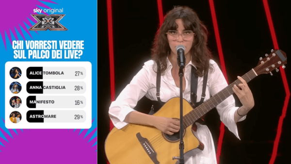 La catanese Anna Castiglia nella votazione per il ripescaggio a X Factor: come votarla