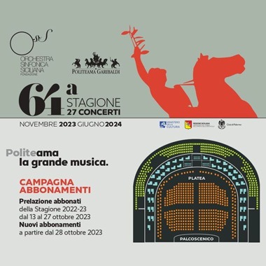 Aperta la campagna abbonamenti per la stagione 2023/2024 dell&#8217;Orchestra Sinfonica Siciliana: Scopri tutti i dettagli!
