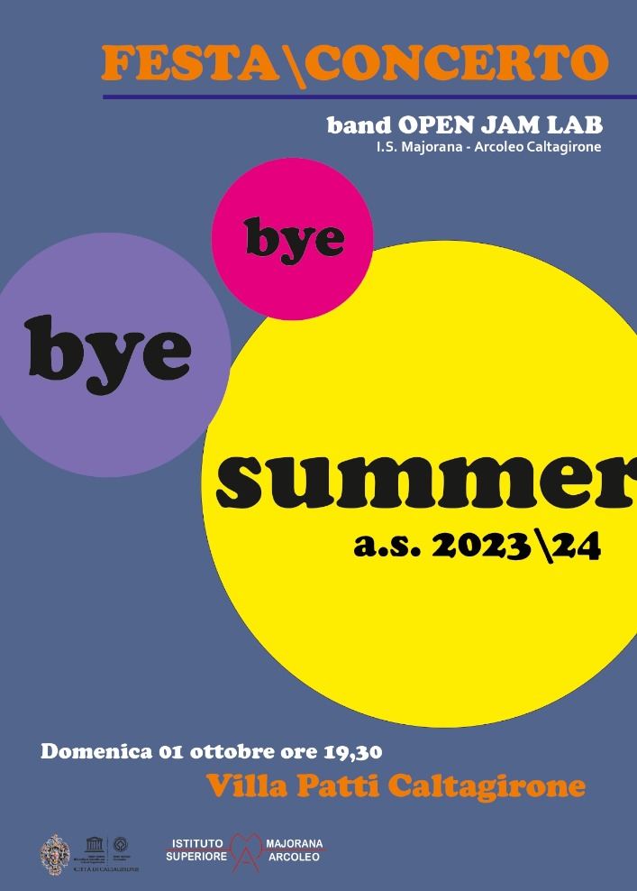 Bye Bye Summer 2023: Concerto della band dell&#8217;Istituto Majorana-Arcoleo di Caltagirone per l&#8217;inaugurazione dell&#8217;anno scolastico 2023-2024