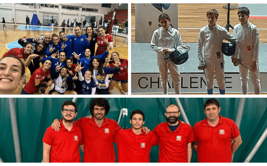 CUS Catania: vittorie nel Volley, sconfitta nel Basket e successi nella Scherma e nel Tennistavolo