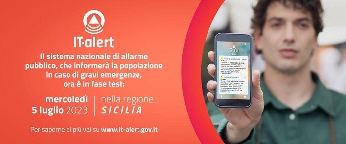 Catania partecipa al test di protezione civile: contribuisci alla sperimentazione di IT-alert!