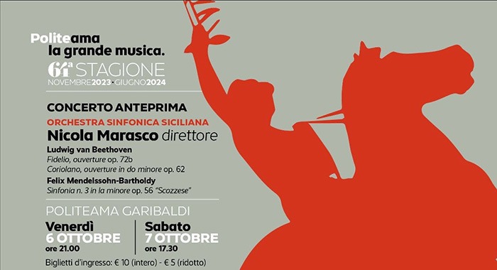 Concerto Anteprima 2023/2024: Orchestra Sinfonica Siciliana al Politeama Garibaldi