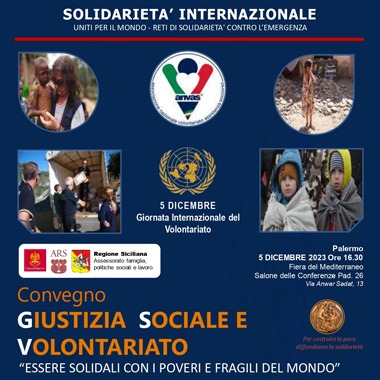 Convegno sulla Giornata Internazionale del Volontariato a Palermo: Giustizia Sociale e Solidarietà con i Poveri del Mondo