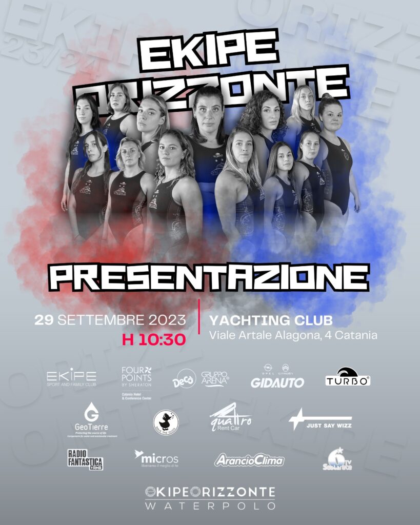 Ekipe Orizzonte Catania: Presentazione ufficiale della rosa per il nuovo campionato di Serie A1 di pallanuoto femminile