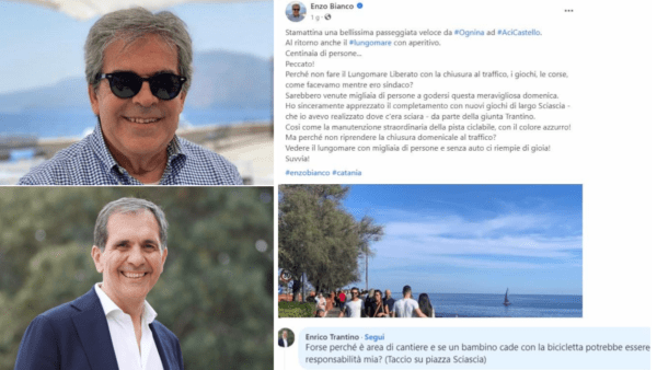 Imbarazzante faida Social tra Enrico Trantino ed Enzo Bianco mentre Catania sprofonda