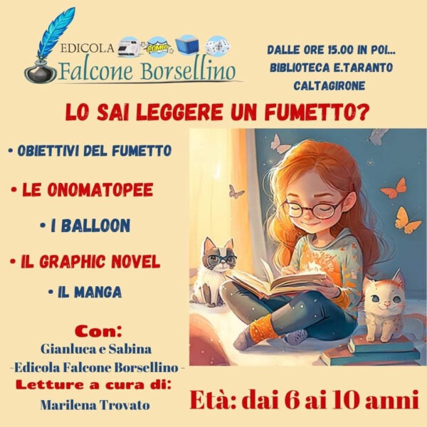 Fumetti e lettura: l&#8217;iniziativa virale dell&#8217;Edicola Falcone Borsellino a Caltagirone