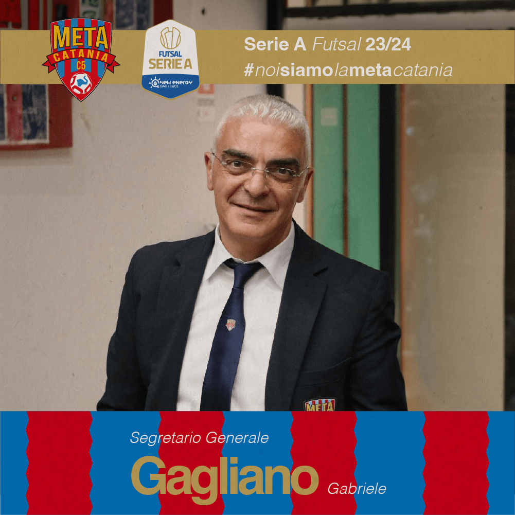 Gabriele Gagliano: il Segretario Generale che incarna l&#8217;anima e la precisione della Meta Catania