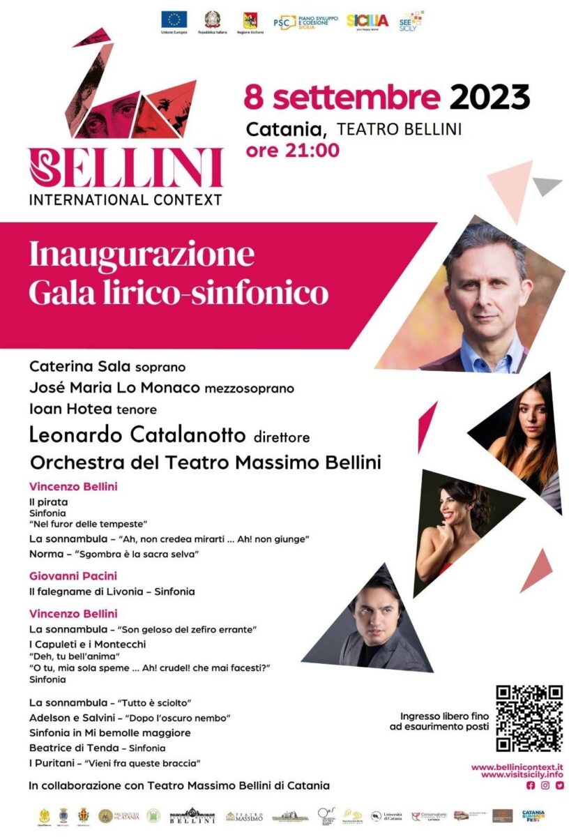 Gala lirico-sinfonico di inaugurazione del Bellini International Context al Teatro Massimo Bellini: un omaggio al Cigno catanese