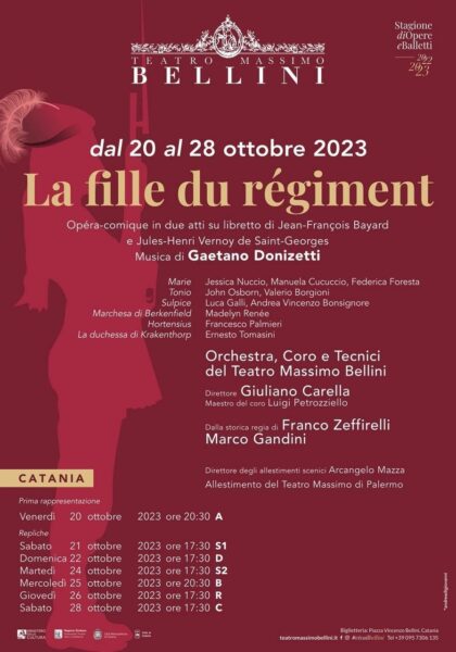 La fille du régiment al Teatro Massimo Bellini di Catania: un&#8217;esperienza unica con l&#8217;allestimento storico di Zeffirelli