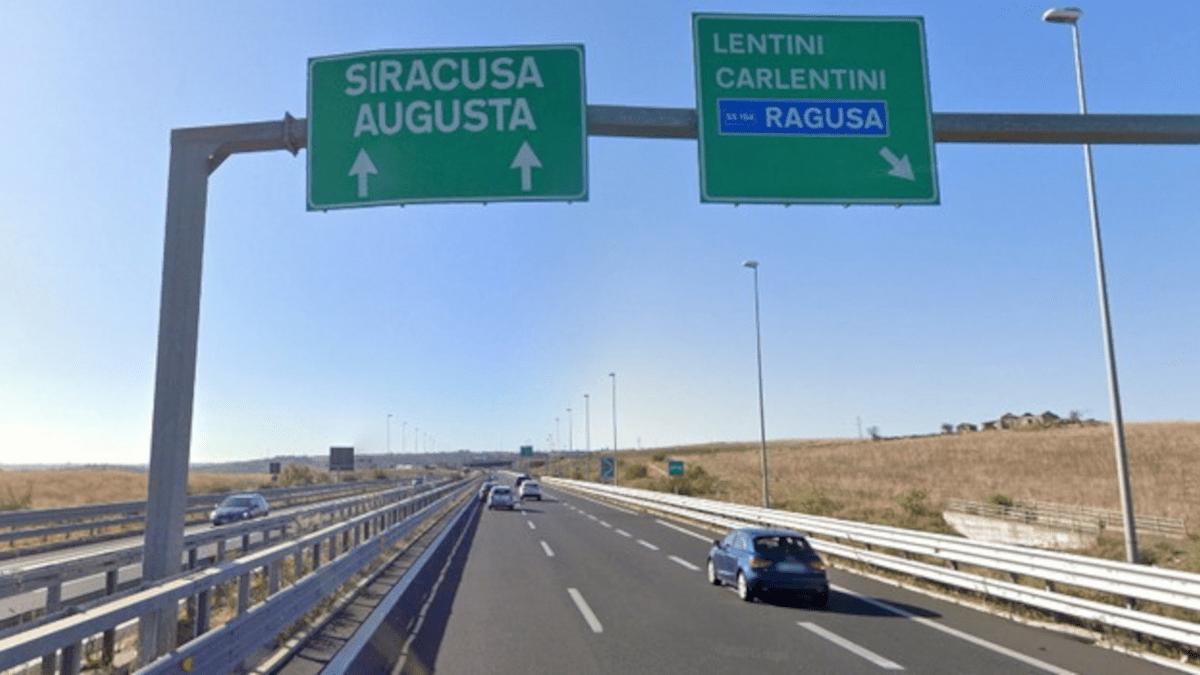 Lavori autostrada Catania Siracusa Chiusa Lentini Anas 1