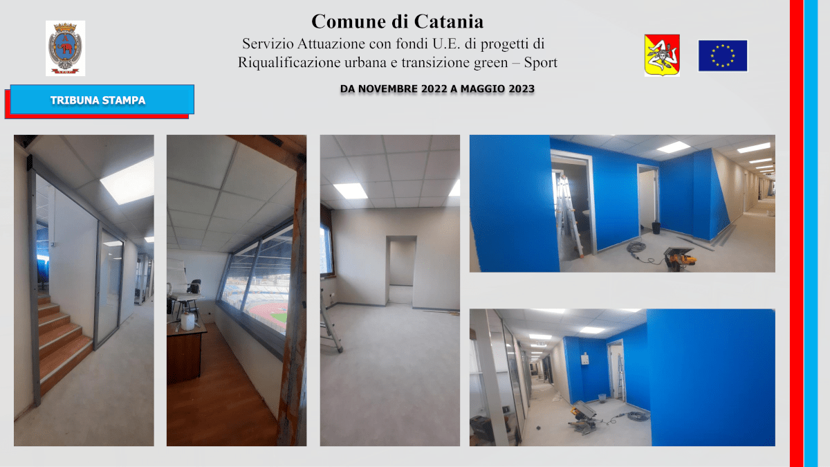Lavori riqualificazione stadio Angelo Massimino Catania SSD 1