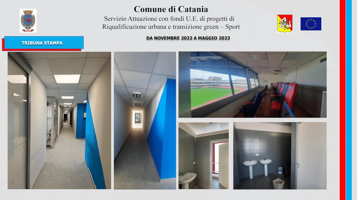 Lavori riqualificazione stadio Angelo Massimino Catania SSD 3