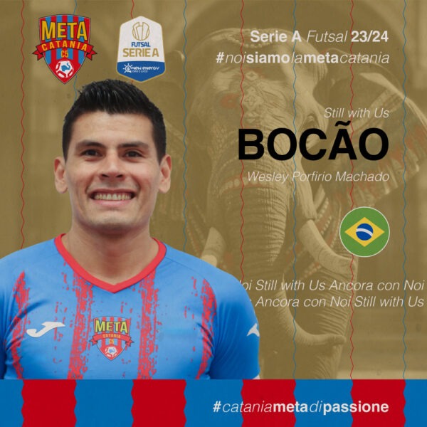 Meta Catania Bricocity rafforza la squadra con l&#8217;arrivo del brasiliano Bocão: obiettivi ambiziosi per la stagione 2023-2024