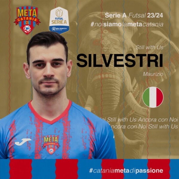 Meta Catania conferma Maurizio Silvestri per la stagione 2023-2024: un talento rossazzurro che porta costanza e fiducia alla squadra