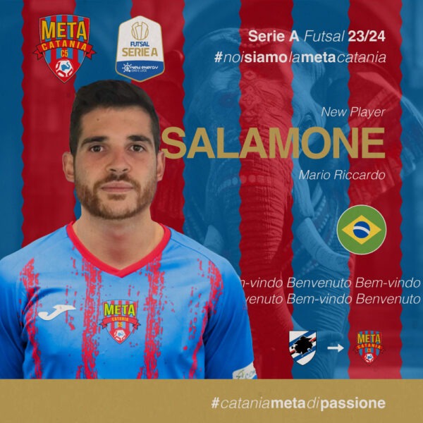 Meta Catania ingaggia il talentuoso Mario Salamone per la stagione 2023-2024: un mix esplosivo di gol e passione!