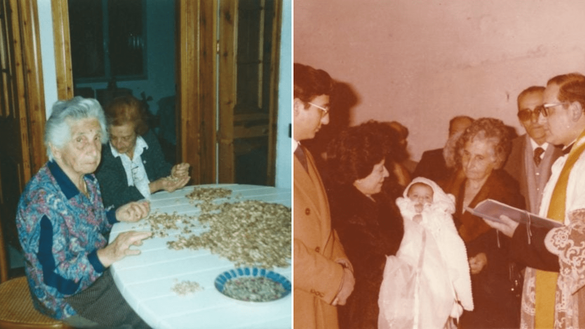 Nonna Fioretta a Bronte 106 anni pistacchio e Padre Pio