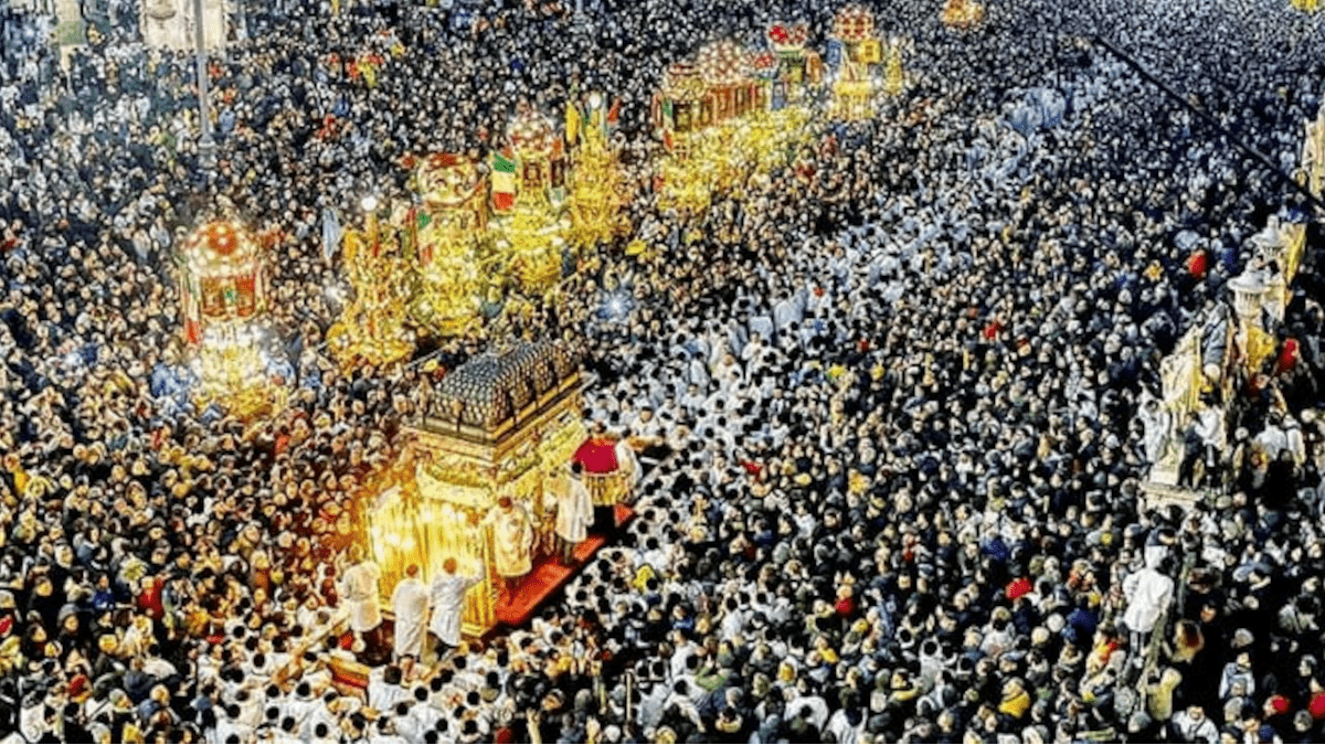 Sant'Agata 2023: 3 eventi insoliti durante le oltre 40 ore di processione dei festeggiamenti agatini