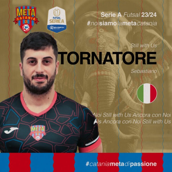 Seby Tornatore rinnova con la Meta Catania: solidità, personalità e voglia di stupire!