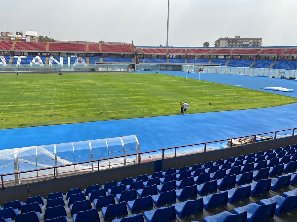 Stadio Massimino: lavori di riqualificazione completati in tempo per il match Catania-Crotone