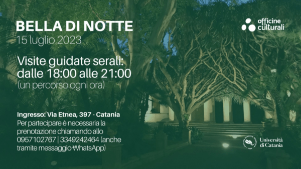 Imperdibile sabato culturale a Catania: visite guidate all’Orto Botanico e al Museo di Archeologia