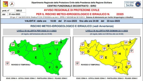 Allerta Gialla, temporali in arrivo su Catania: l'appello della Protezione Civile Regionale