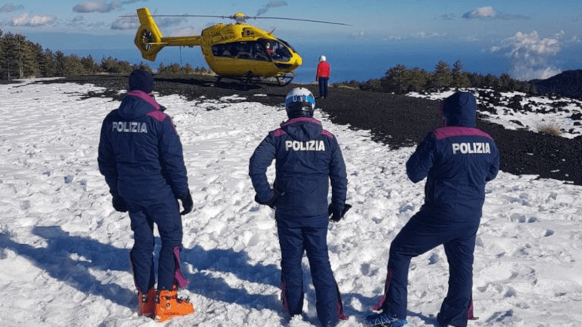 Attivo il servizio di sicurezza e soccorso della Polizia di Stato sull’Etna e nelle piste da scii