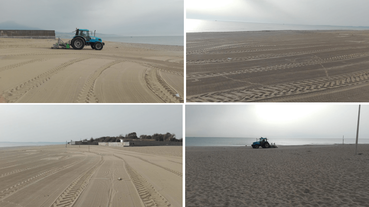 Bonifica e pulizia delle spiagge libere dai detriti delle mareggiate in previsione della stagione estiva