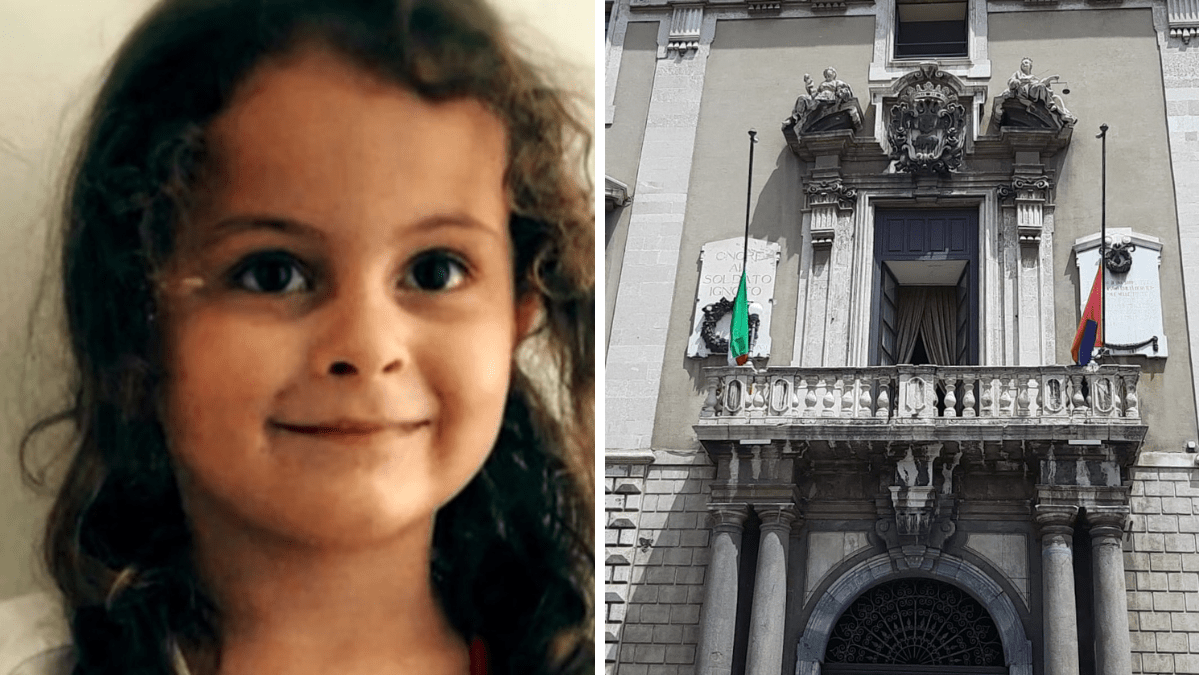 Catania, bandiere a mezz'asta per i funerali della piccola Elena del Pozzo