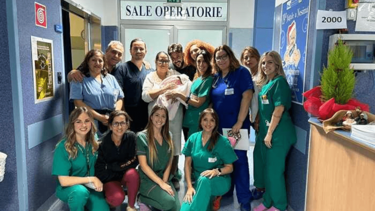 Catania dà il benvenuto a Ilary Elettra: la prima bimba nata a Capodanno