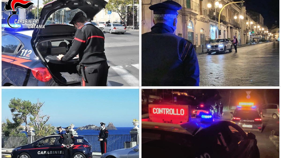 Catania, fine settimana "rosso" caratterizzato da denunce e sanzioni