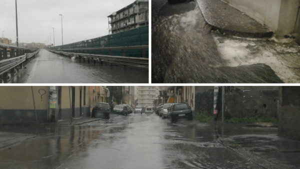 Catania nuovamente flagellata dal mal tempo: allagamenti e disagi alla mobilità
