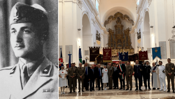 Chiesa San Nicolò l'Arena: commemorazione Medaglia d'oro al valor militare Santangelo Fulci