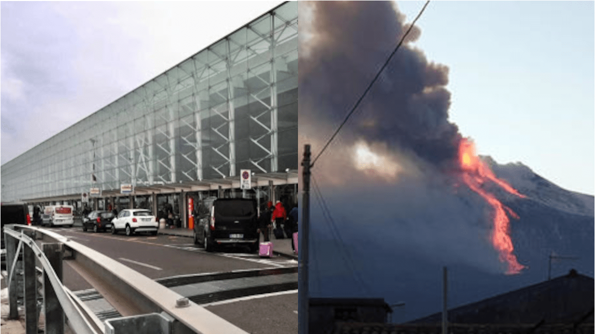 Etna: la cenere blocca l’aeroporto Fontanarossa ma la rapida pulizia notturna l’ha reso operativo in mattinata, cinque voli cancellati o dirottati