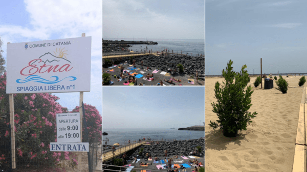 Finalmente anche i disabili godono del mare: installata passerella e aperta spiaggia libera n.1 “Etna”