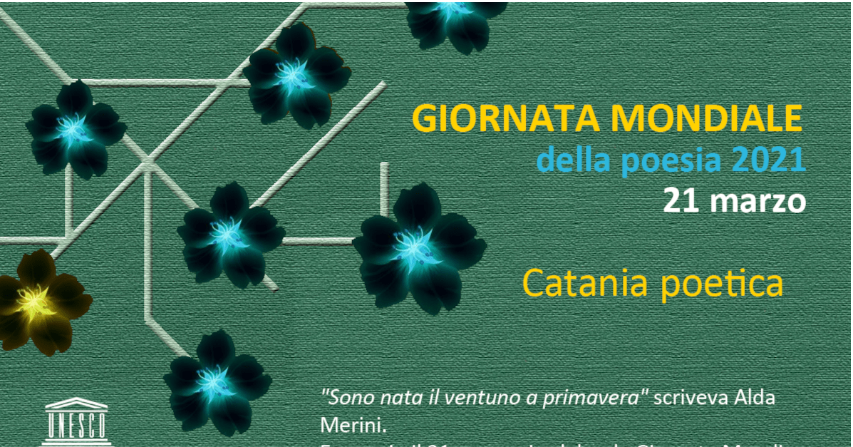 Giornata della poesia: domenica 21 marzo le video-letture online di “Catania poetica”