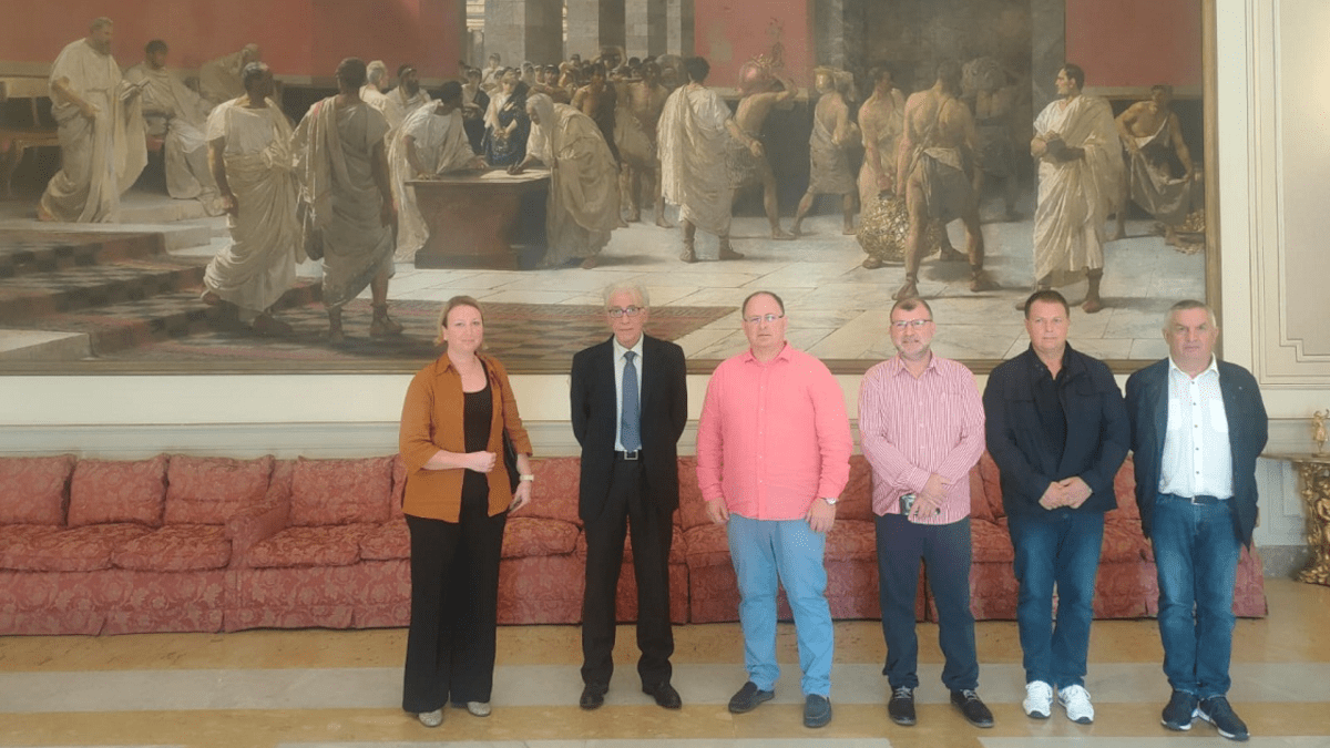 Il Commissario Portoghese ha ricevuto la delegazione bulgara di Sadovo a Palazzo degli Elefanti