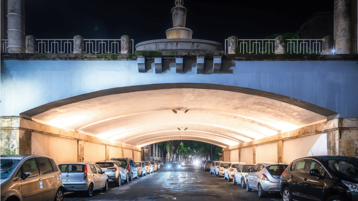 Il sottopasso del Giardino Bellini torna a splendere: ultimato i lavori di restyling in via Sant’Euplio