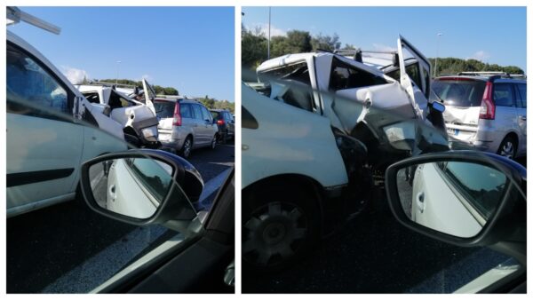 Incidente in Tangenziale, 5 le auto coinvolte