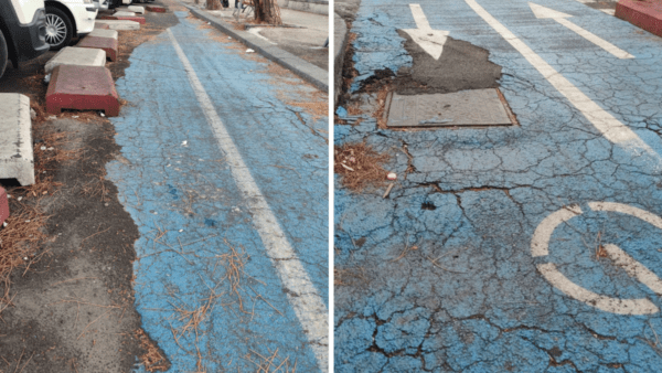 La pista ciclabile del Lungomare è "un percorso di guerra"