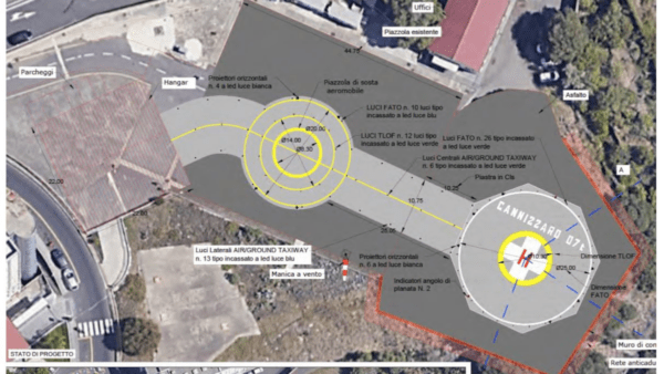 L’elisuperficie dell’ospedale Cannizzaro diverrà eliporto, giunge l’ok dell’Enac al progetto