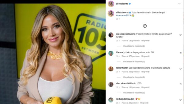 Diletta Leotta a Sanremo 2023: tutti i dettagli per seguirla