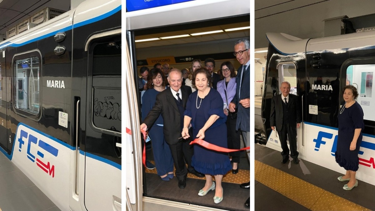 Ferrovia Circumetnea, Catania accoglie il nuovo elettrotreno "Maria"