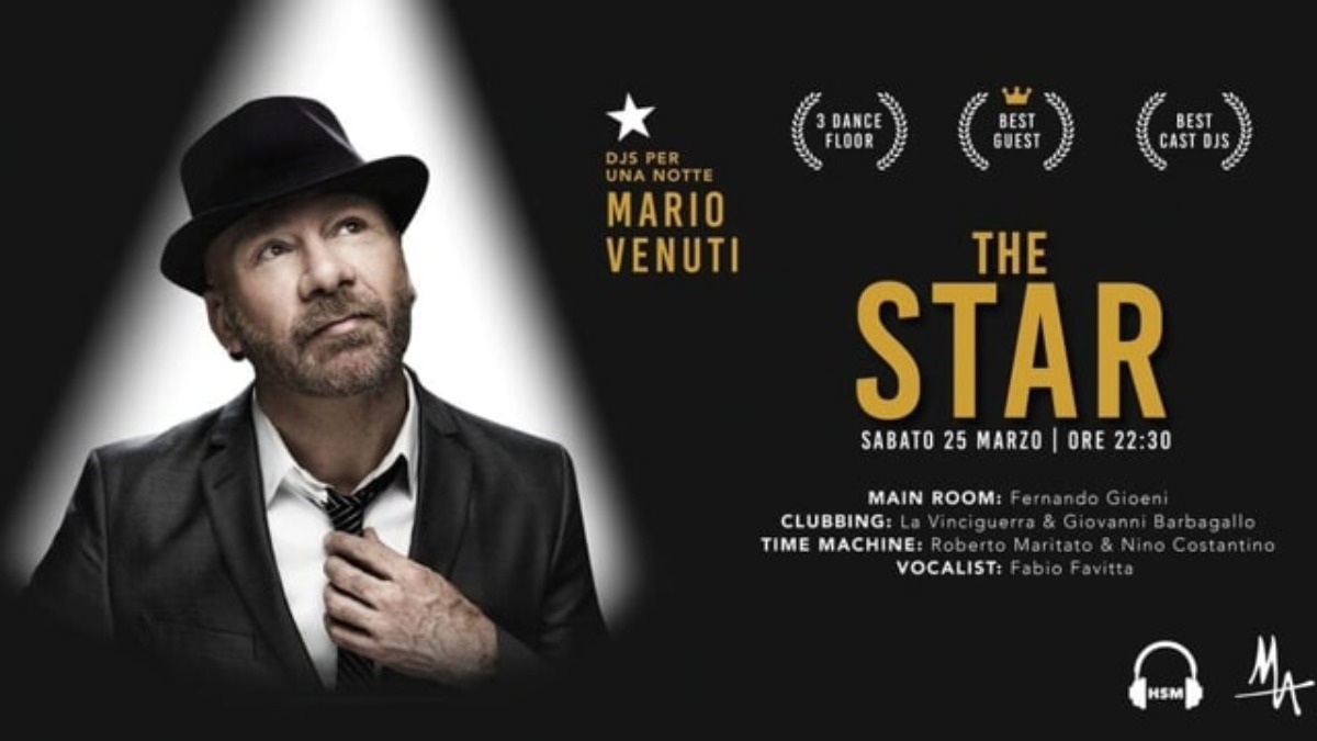 "The Star": Mario Venuti Dj per una notte. Dove e quando si esibirà il cantante catanese