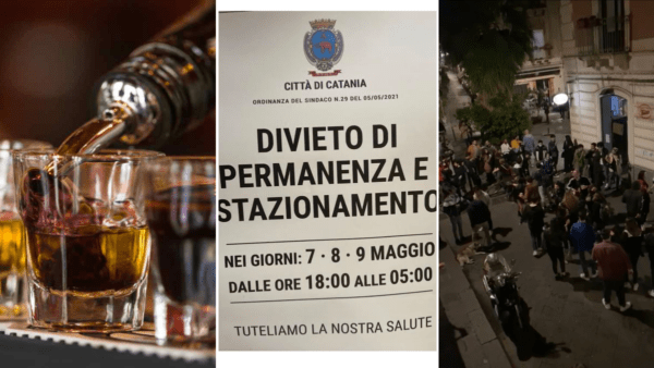 Movida: sciolto assembramento in via Gemmellaro dopo il coprifuoco, nessun rispetto per il divieto alla vendita d’alcolici