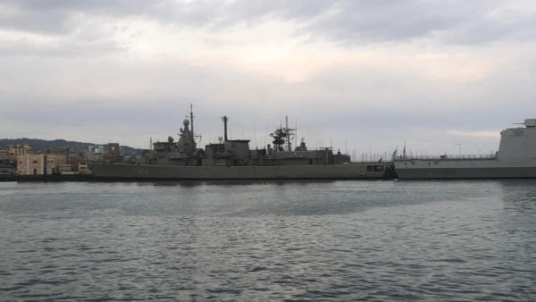 Navi militari in “visita” al porto di Catania: fregate missilistiche classe Elli e la Carlo Margottini