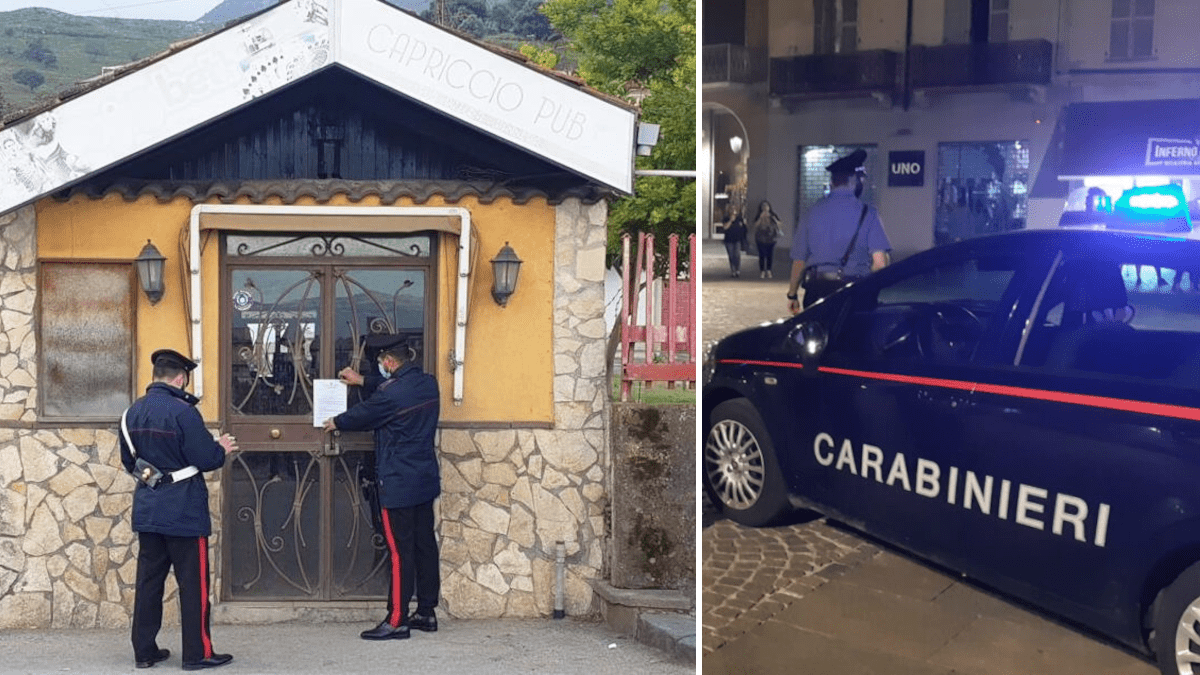 Palagonia: chiuso il bar “Capriccio” di via Vittorio Emanuele, in piena serata aperto e con clienti all’interno