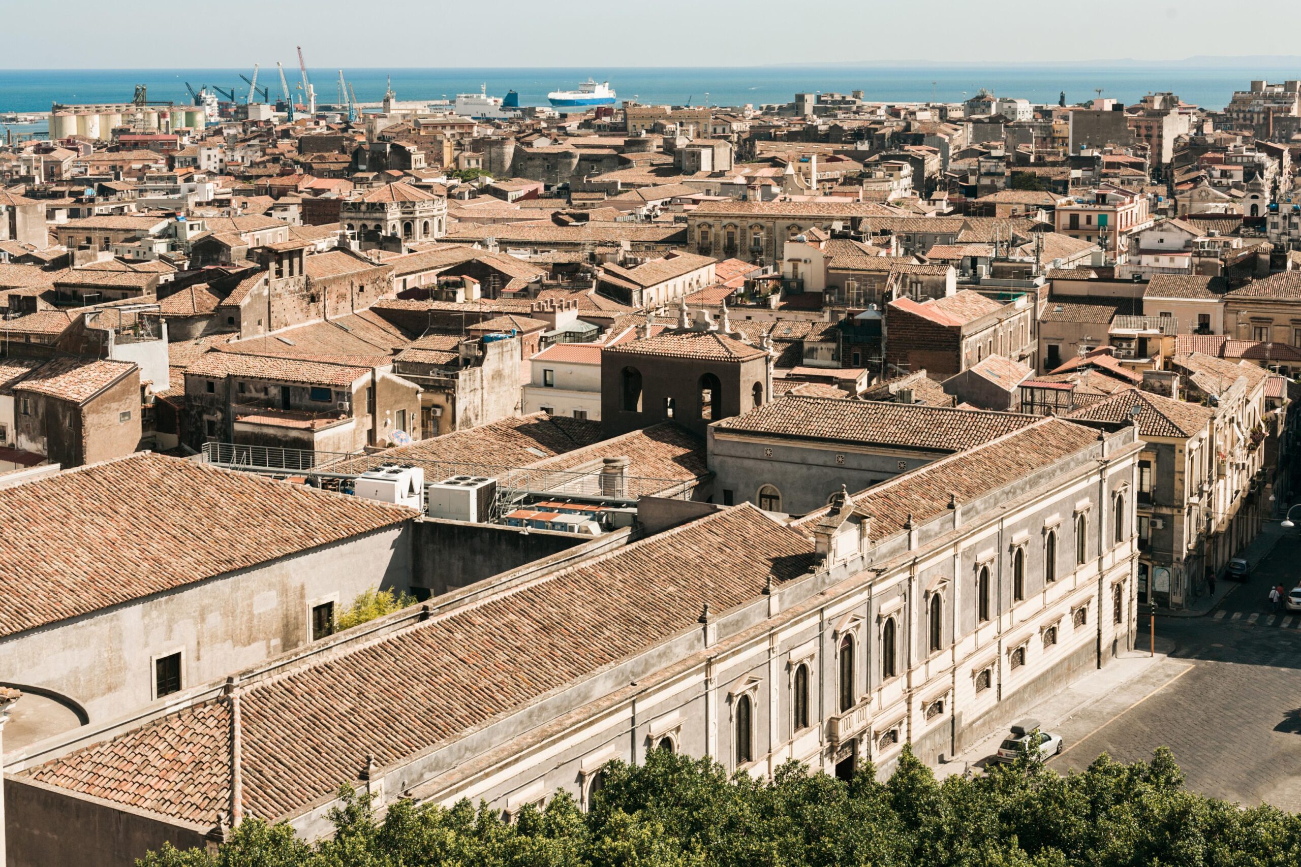 Vista dall'alto di Piazza Dante Catania