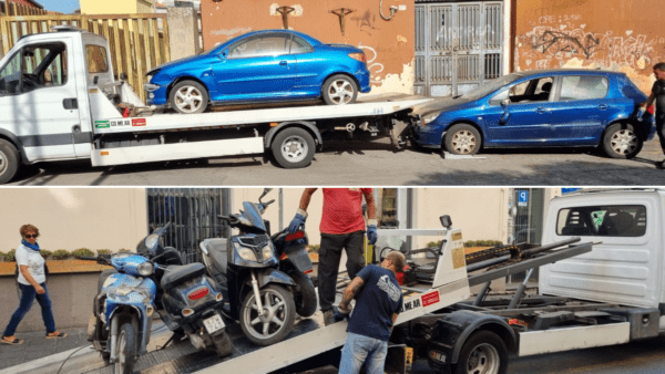 Polizia Municipale: attivo il servizio di veicoli rimossi in stato di abbandono sulla sede stradale