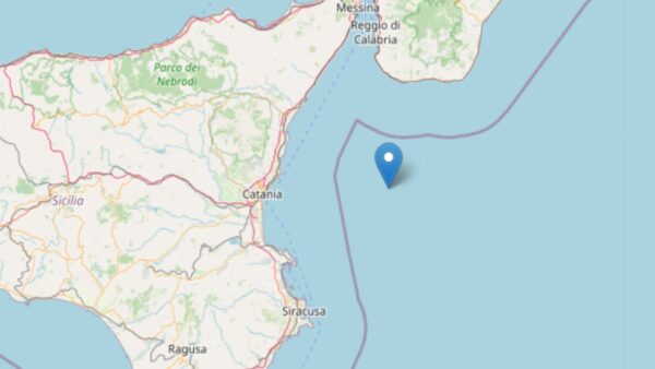 Scossa al largo della costa catanese, la terza registrata dall'INGV