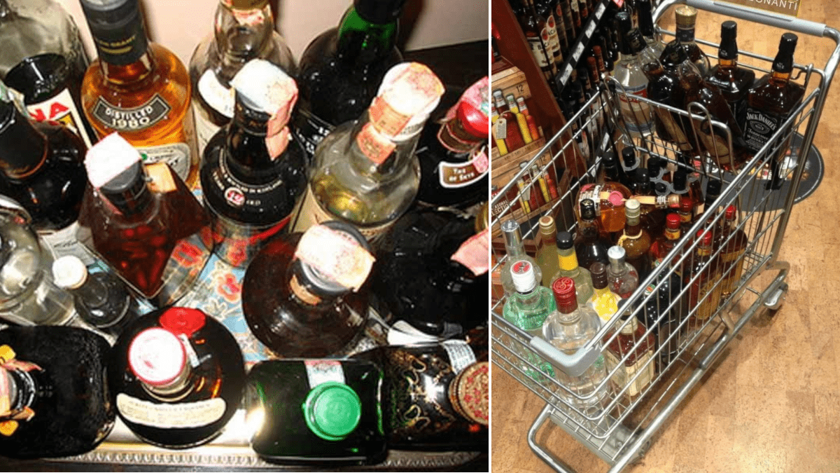 “Specialisti dell’alcol” falliscono il colpo, nel carrello bottiglie per centinaia di euro